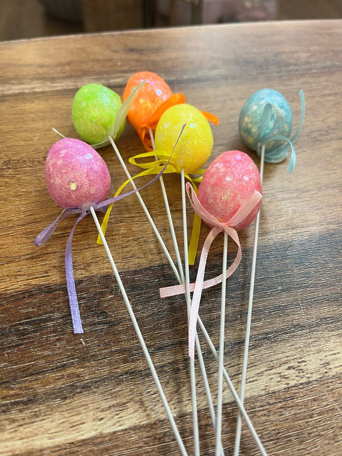 Easter Egg Glitter Craft Pick