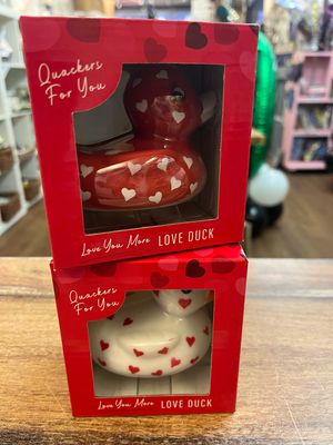 Heart Printed PVC Duck
