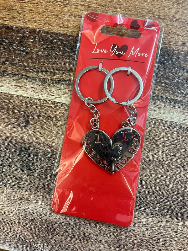 Heart Keyring - 2 Pack