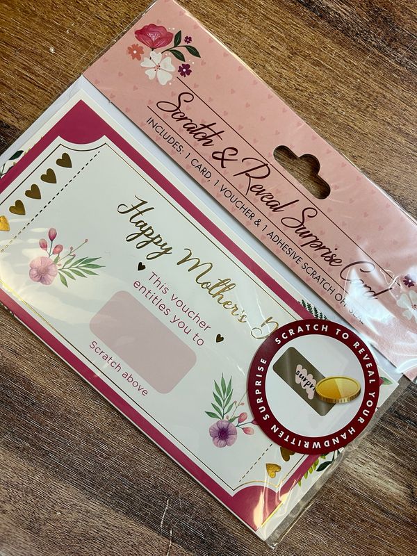 Scratch And Reveal Surprise Card - Happy Mothers Day