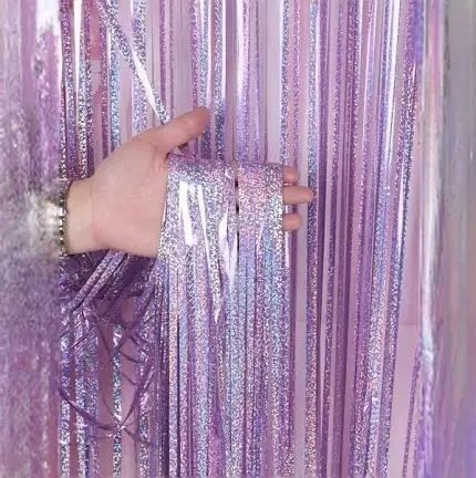 Backdrop foil curtains 
