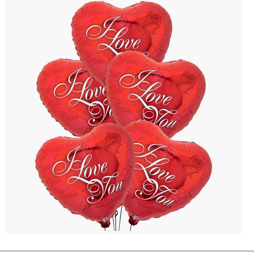 Valentines foil balloon - Single