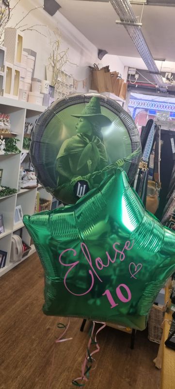 Wicked balloon bunch, personalised 