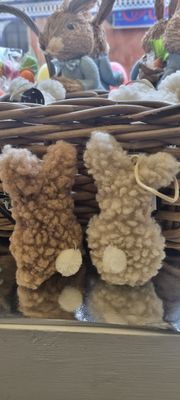 Hanging decoration fluffy Easter bunny