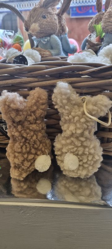 Hanging decoration fluffy Easter bunny Hanging decoration fluffy Easter bunny