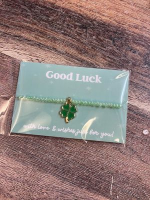 Good Luck ☘️ Beaded Bracelet - Wish Strings