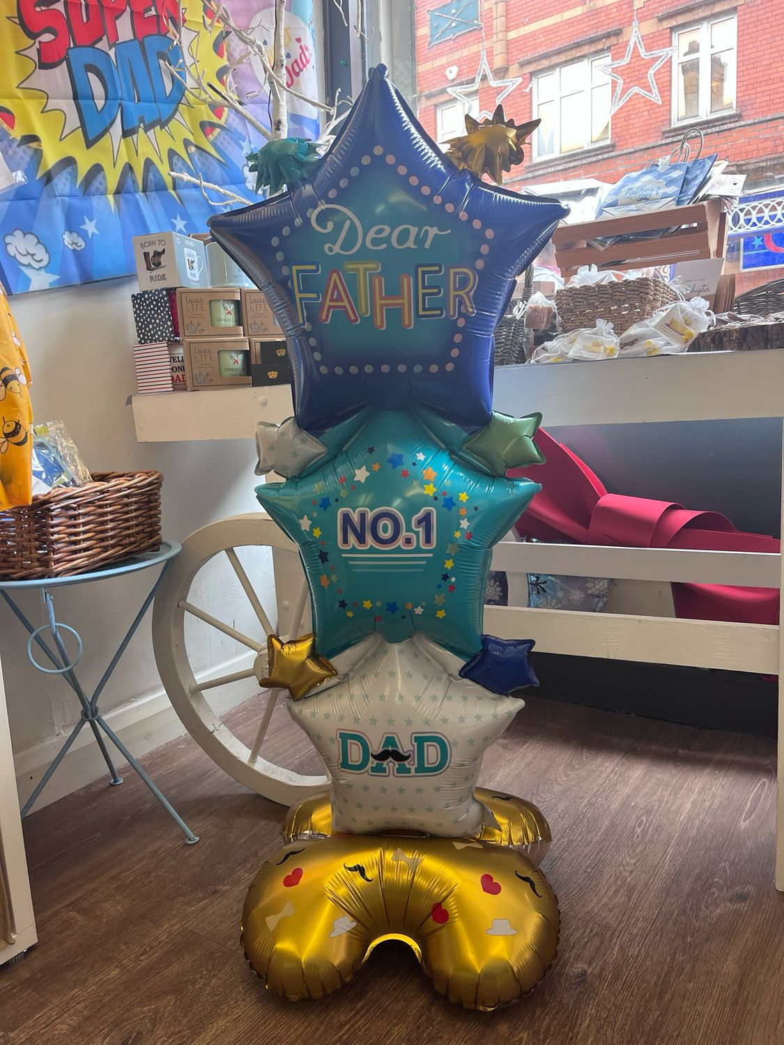 Fathers Day Dad Balloon Tower