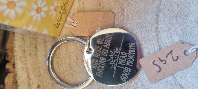 Here we go again/good morning keyring 