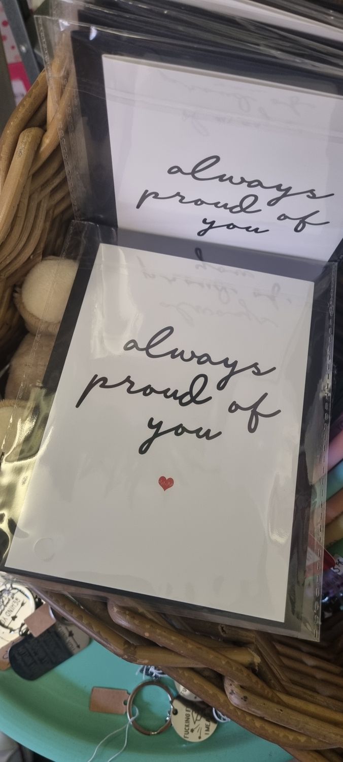 Always proud of you card