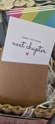 Here&#39;s to your next chapter card