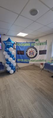 HUGE 7ft Foil star/heart Personalised Balloon tower