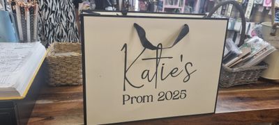 PROM gift bag, personalised 