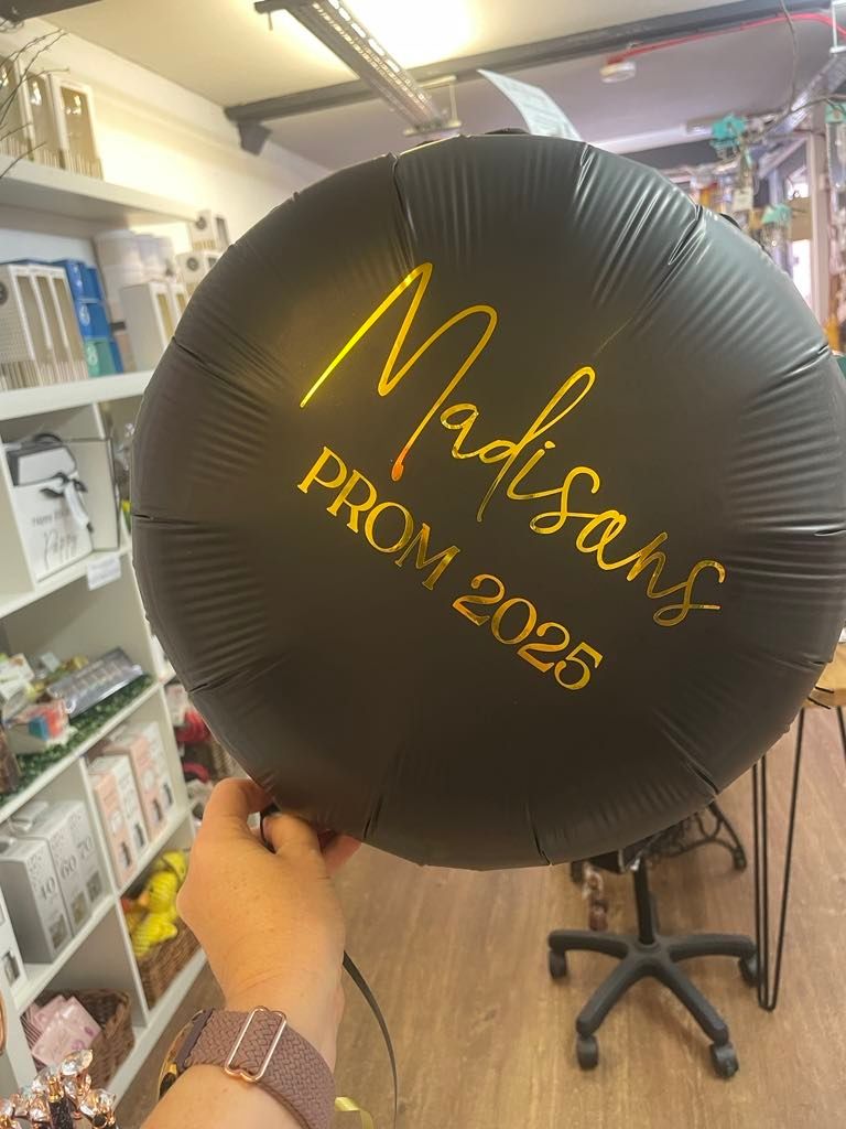 Personalised prom balloon