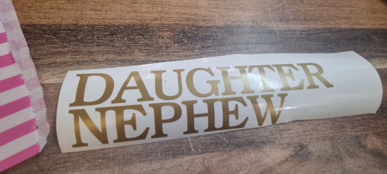 PRINTING max 12 letters ( vinyl stickers)