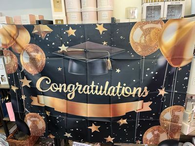 Huge Congratulations- Graduation Fabric Banners 100 X 150xm