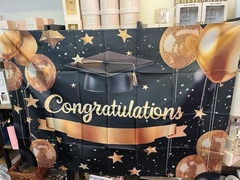 Huge Congratulations- Graduation Fabric Banners 100 X 150xm