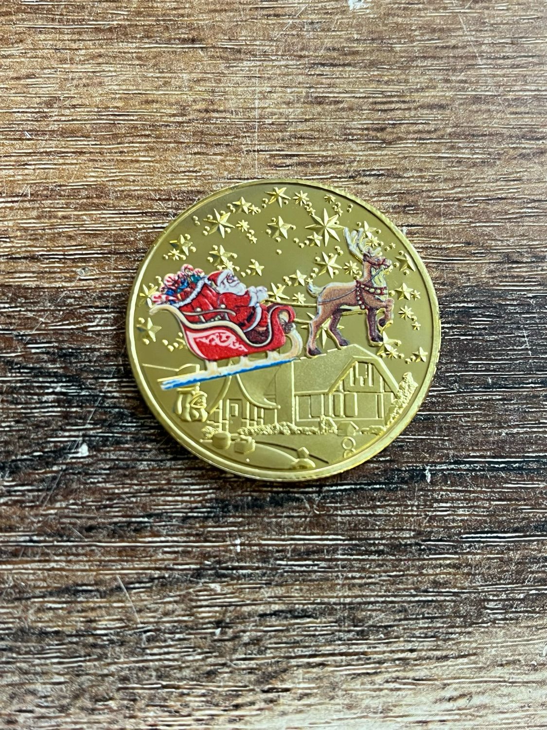 Metal Christmas Santa’s Coin