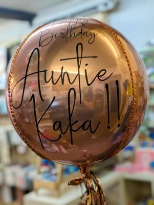 Orbz Balloon personalised 