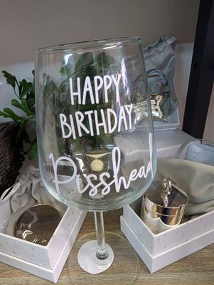 Wine Glass Personalised 