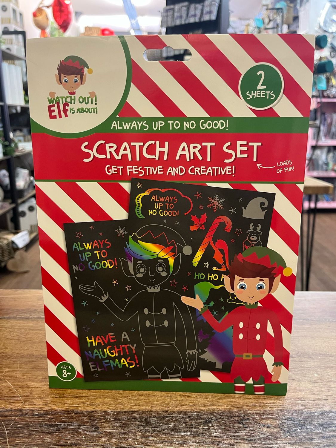 Elf Scratch Art