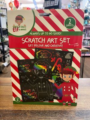 Elf Scratch Art
