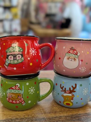 Children's ceramic hot chocolate Christmas cup
