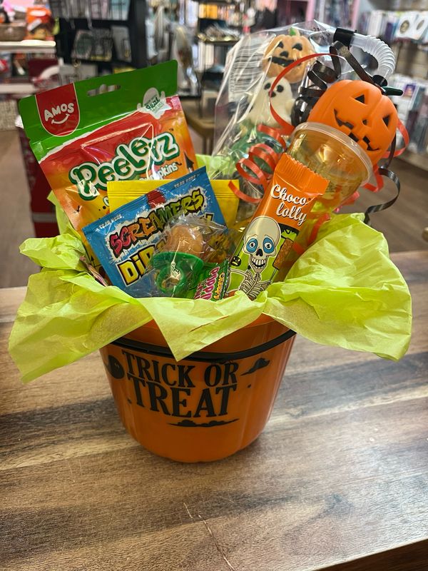 BOO BOX Filled Halloween Bucket With Cup &amp; Sweets