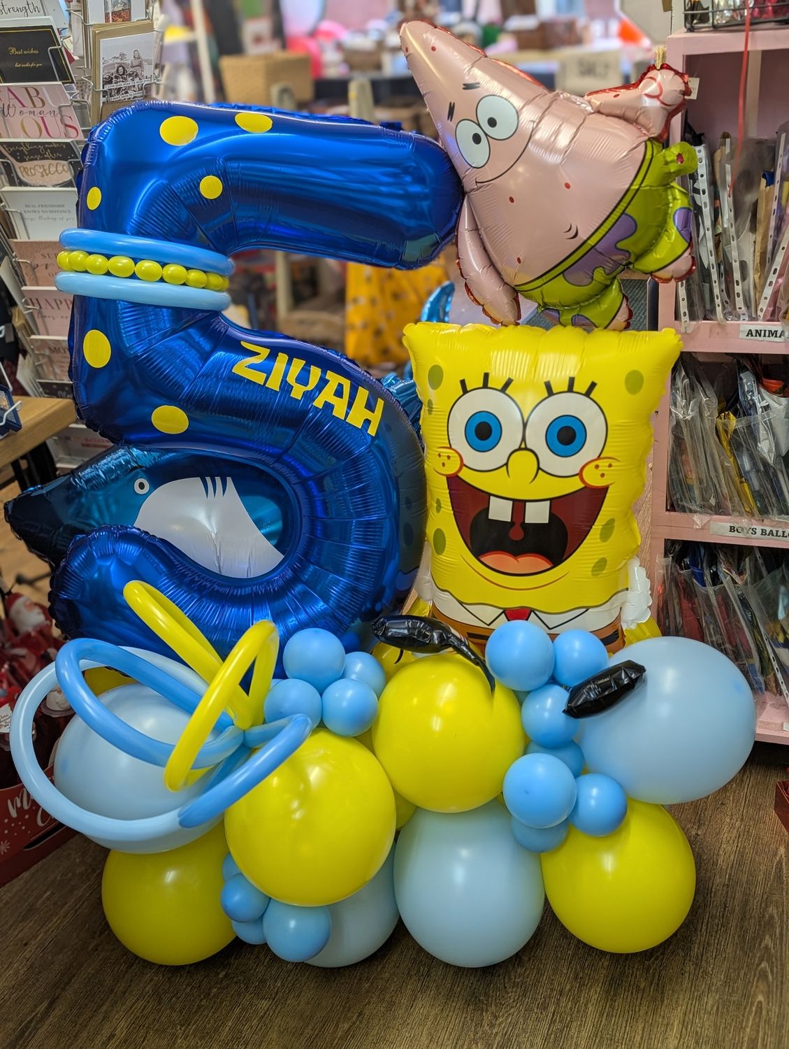 SpongeBob balloon display (any age)