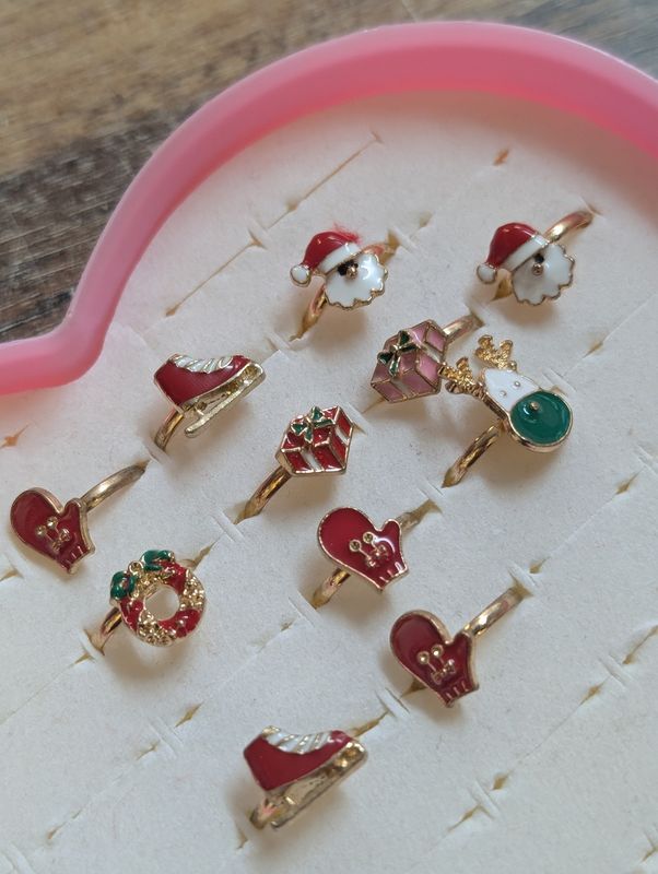 Christmas children&#39;s metal ring adjustable