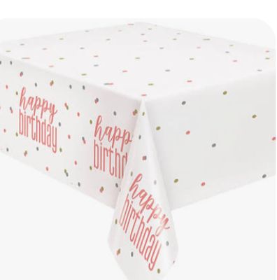 Plastic Tablecover - 1.37m x 2.74m