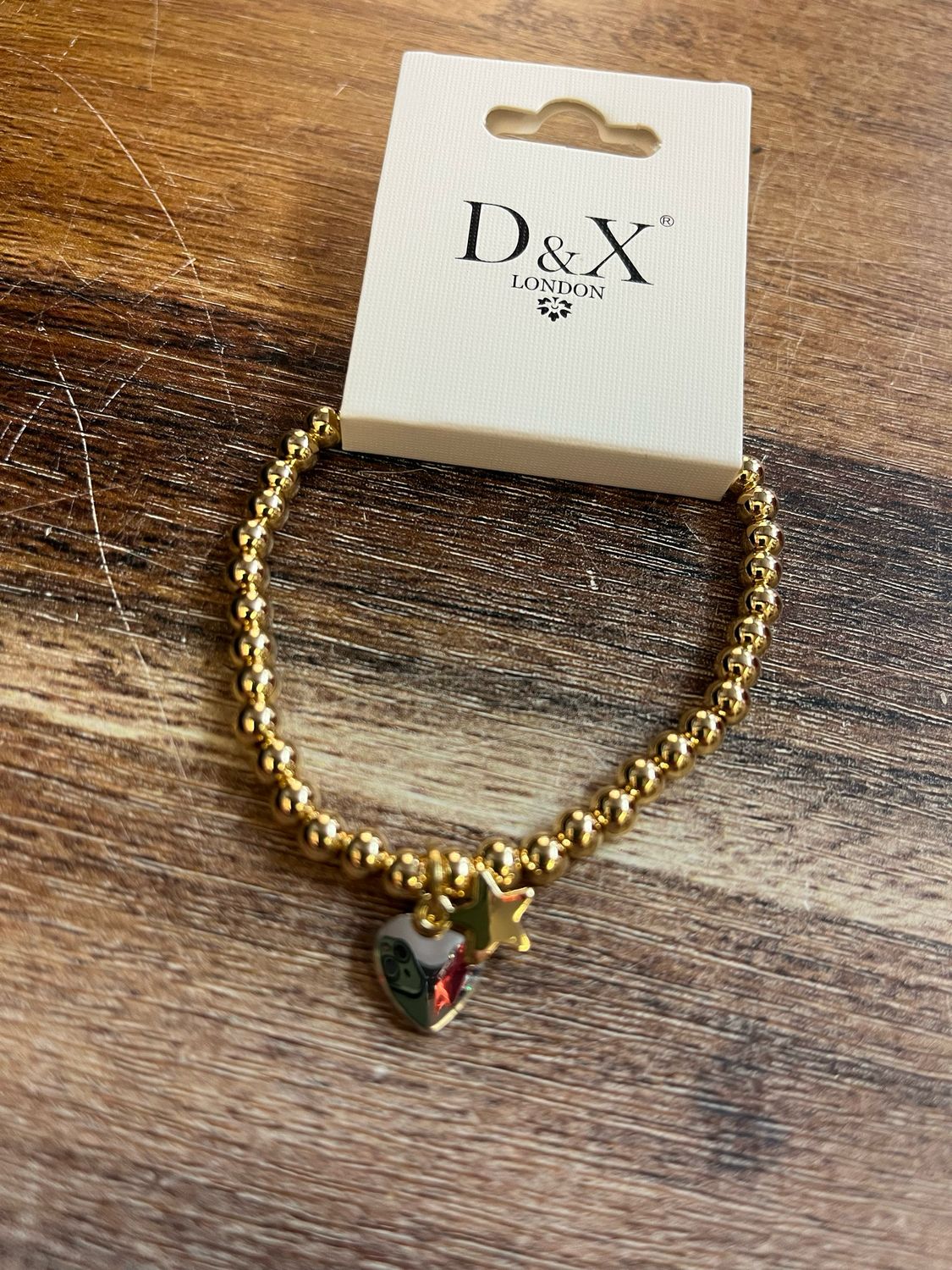 Star &amp; Heart Bracelet By D&amp;X London