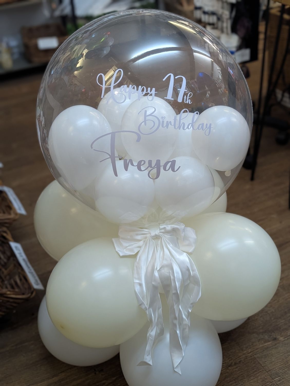 Bubble balloon personalised - base small