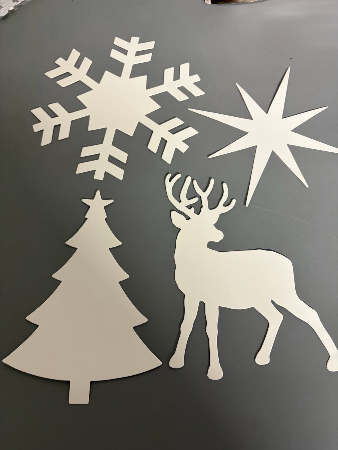Christmas Shapes Craft Sticky Back Card Cut Outs