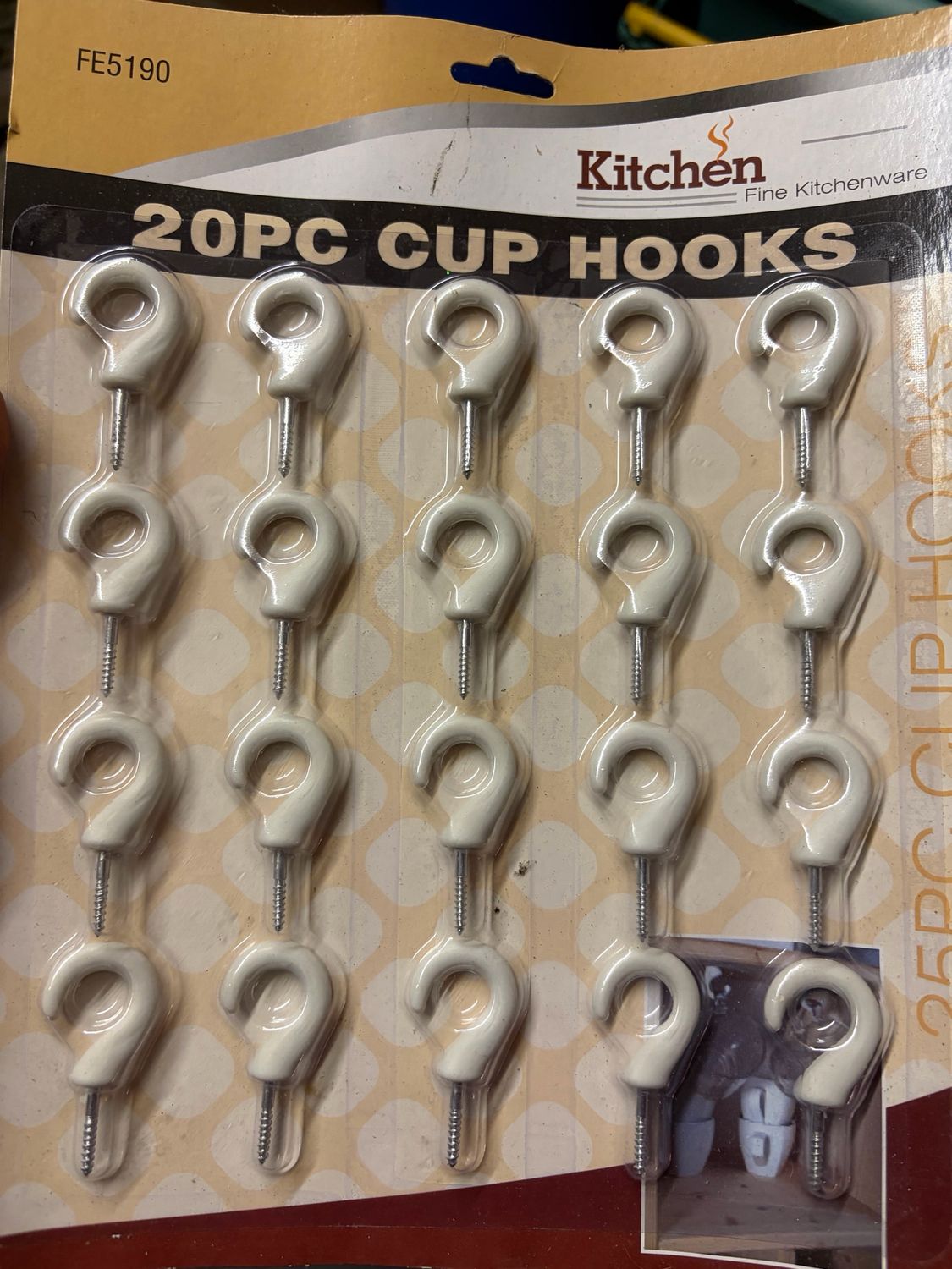 20 Pc Cup Hooks