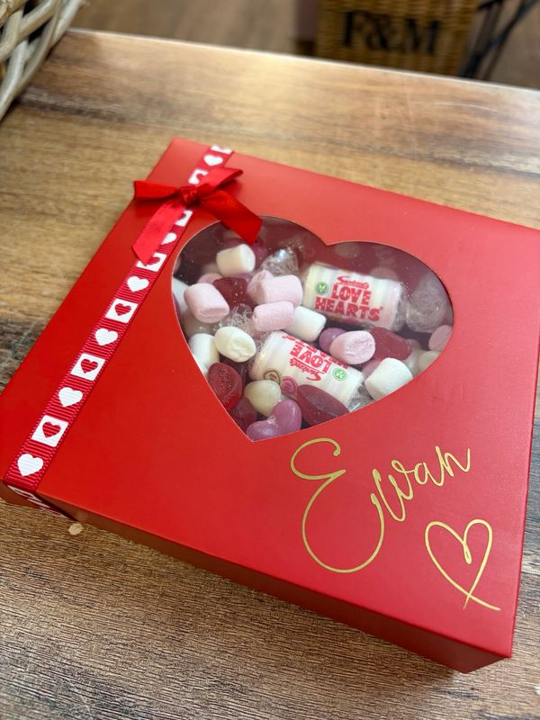 Personalised Red Sweet Box
