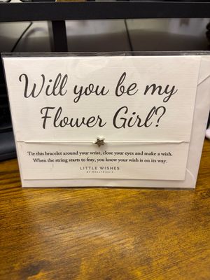 Hug Card With Envelope Flower Girl