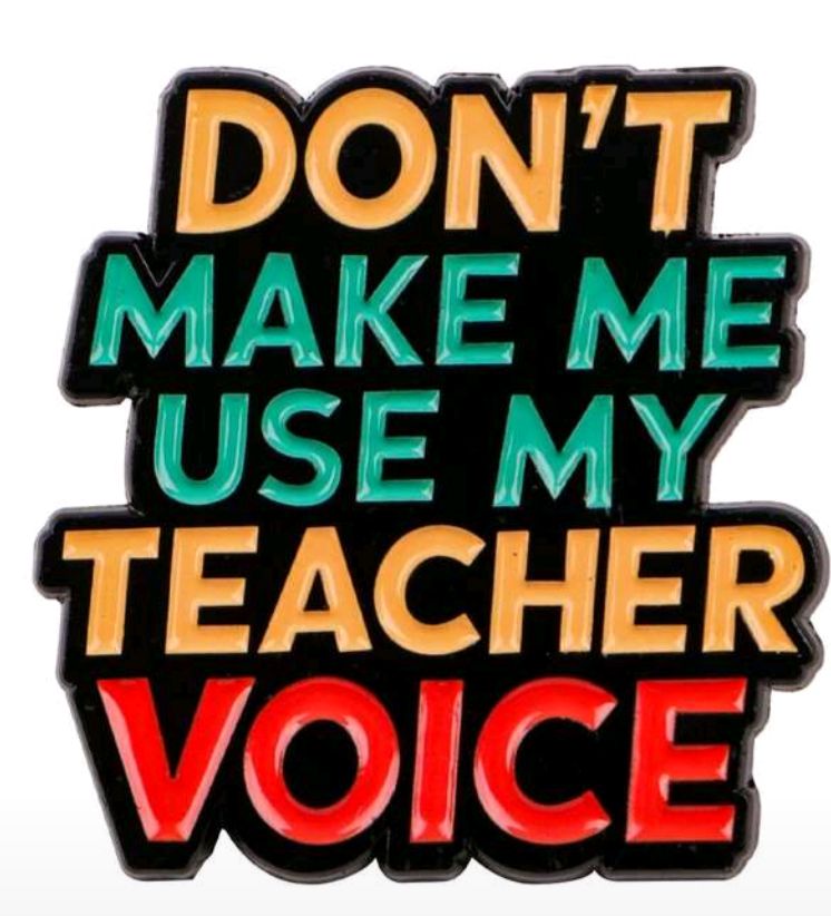 Teacher pin badge 