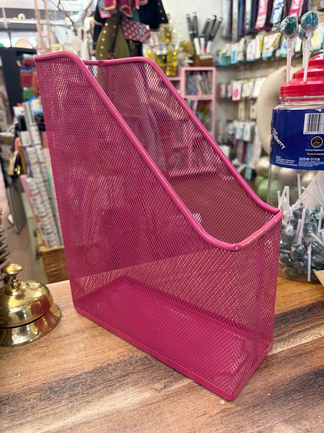 Pink Metal Document Holder