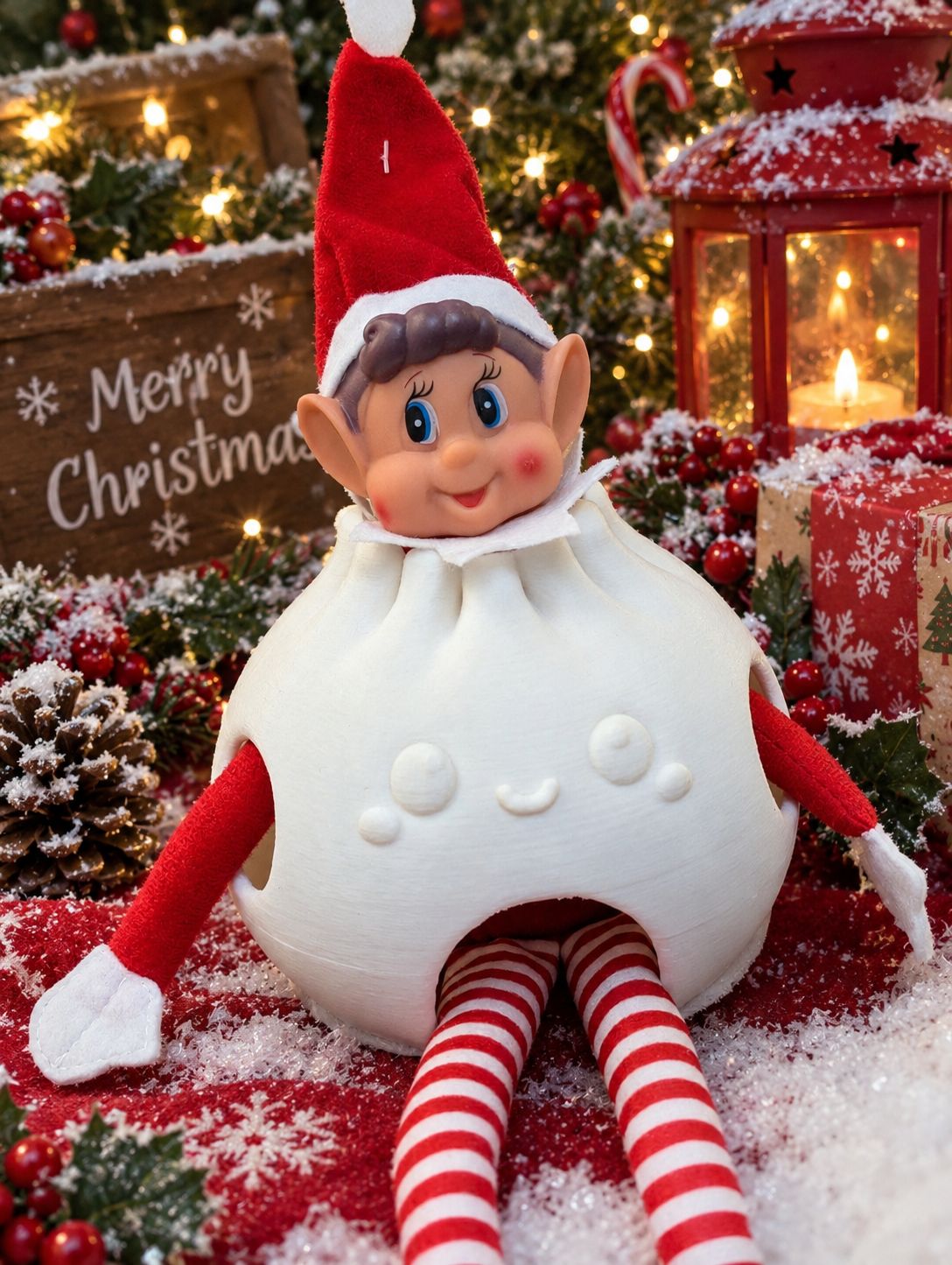 Hard shell dumpling for ELF RETURN White 