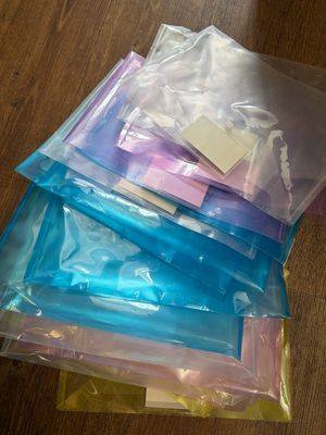 20 Clear Plastic Wallets