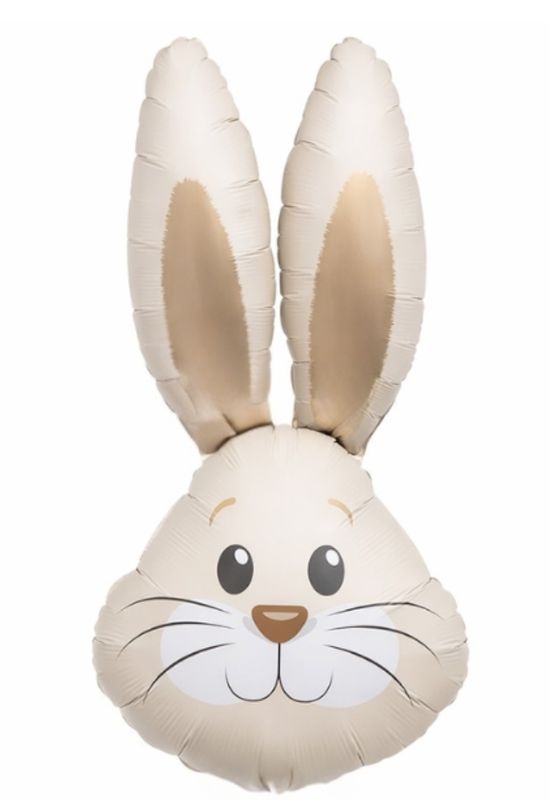 35" Rabbit Head Shape inflated pink Blue or beige 