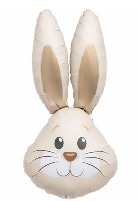 35" Rabbit Head Shape inflated beige or white