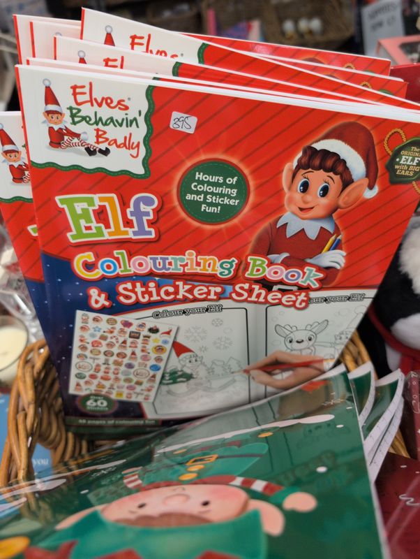 Christmas Elf colouring book 
