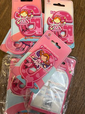 50 X Random Wooden Fairy Letters