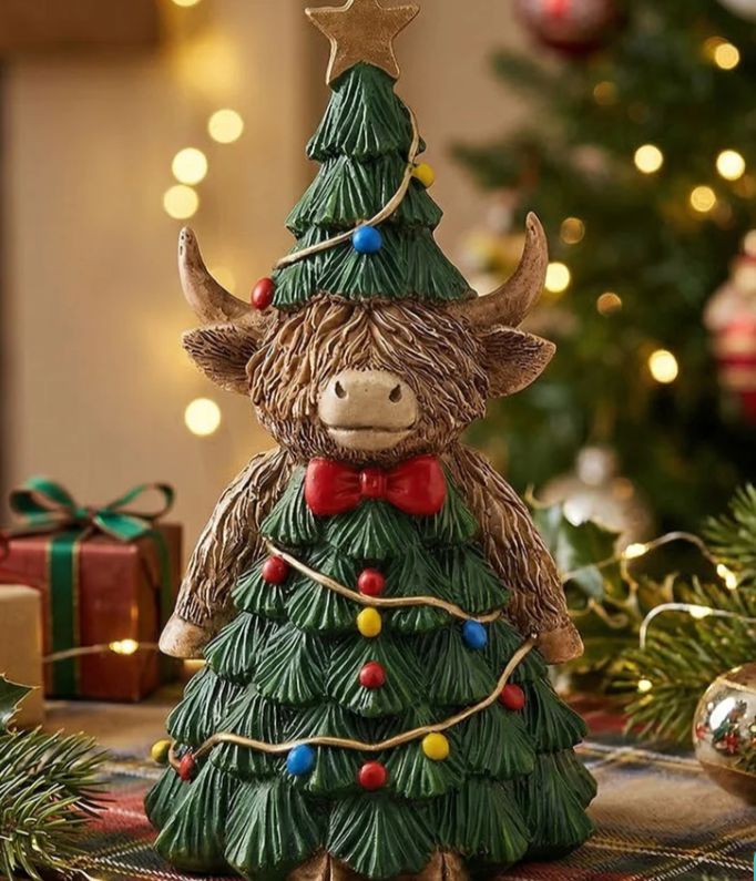 Ornament Highland Cow Christmas Tree