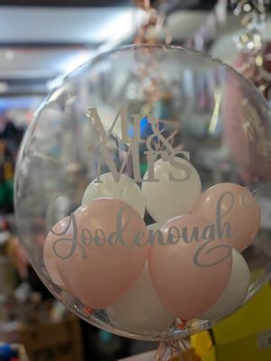 Personalised Wedding/Anniversary bubble balloon