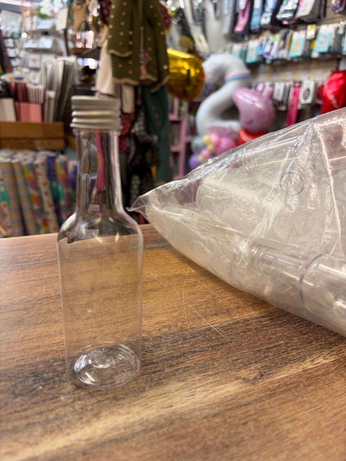 15 X Clear Mini Plastic Bottles