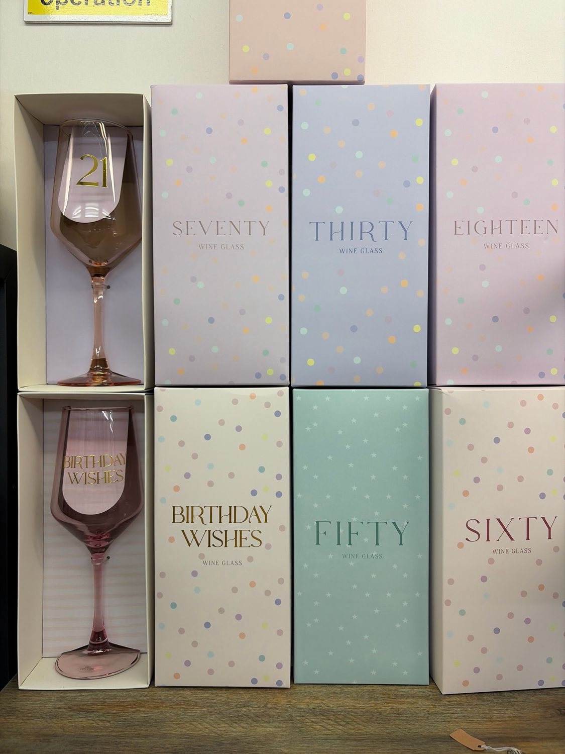 Age Related Wine Glass  - 18th - 90th