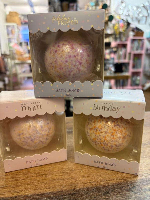 Confetti Bath Bomb - Mum, Happy Birthday Or Fabulous Friend