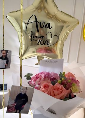 School leaver personalised balloon